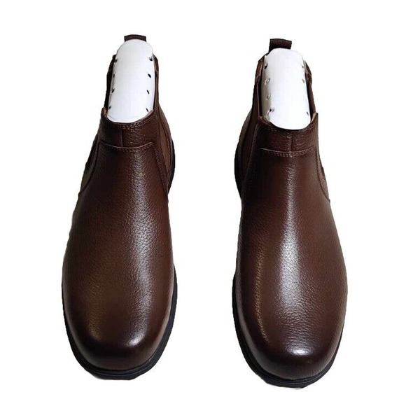 Florsheim Loedin Size 11.5D Brown Leather Work Boots Steel Toe New In Box Chukka - Picture 2 of 11